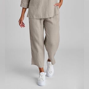 FLAX by Jeanne Engettet pants Sz L 100% Linen Sz L